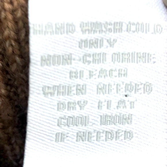 Design History brown pink tribal print turtleneck short sleeve vest sweater L - Picture 7 of 10